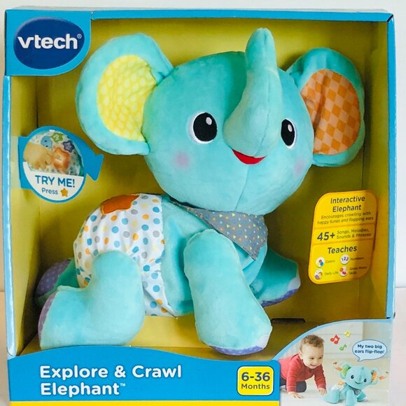 🐘 Brand New VTech Explore & Crawl Elephant (English Version) - Picture 1 of 15